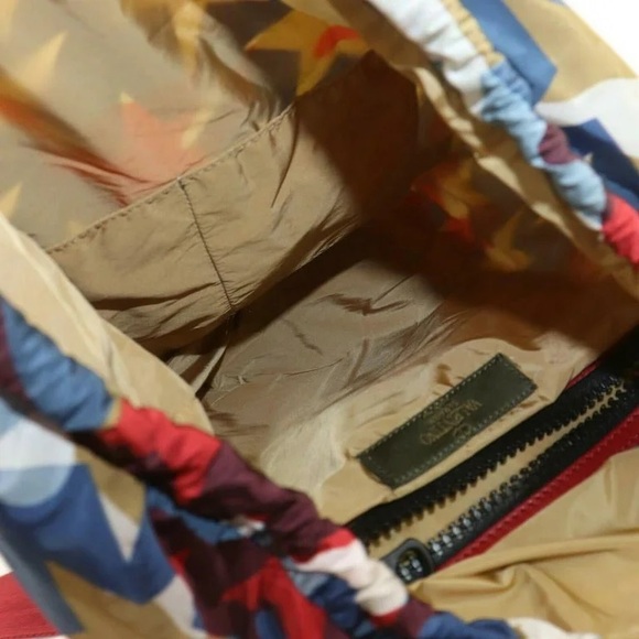 Valentino Garavani Camustars Backpack – Red & Blue Multicolor – Made in Italy - Picture 2 of 7